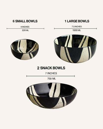 Uniquely Designed Artistic Splash Dinner Set | Pack of 21