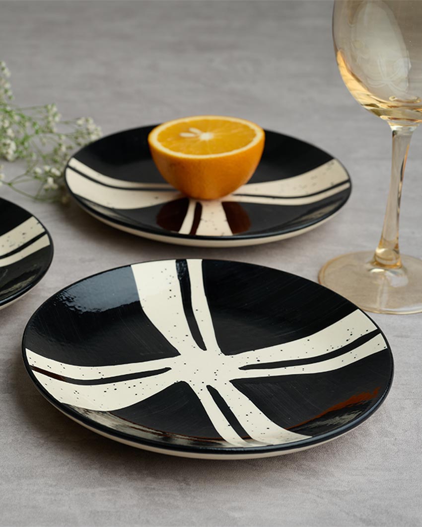 Artful Colorful Splash Quarter Plate | Set of 6 | 7 inches