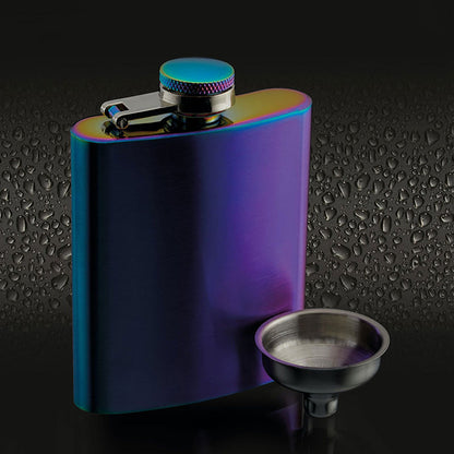 Rainbow Hip Flask with Easy Pour Funnel | 100 ml Default Title