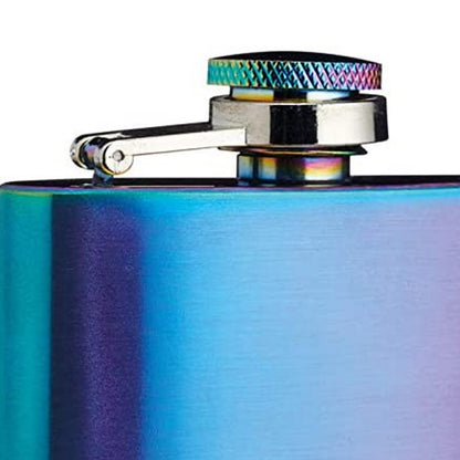 Rainbow Hip Flask with Easy Pour Funnel | 100 ml Default Title
