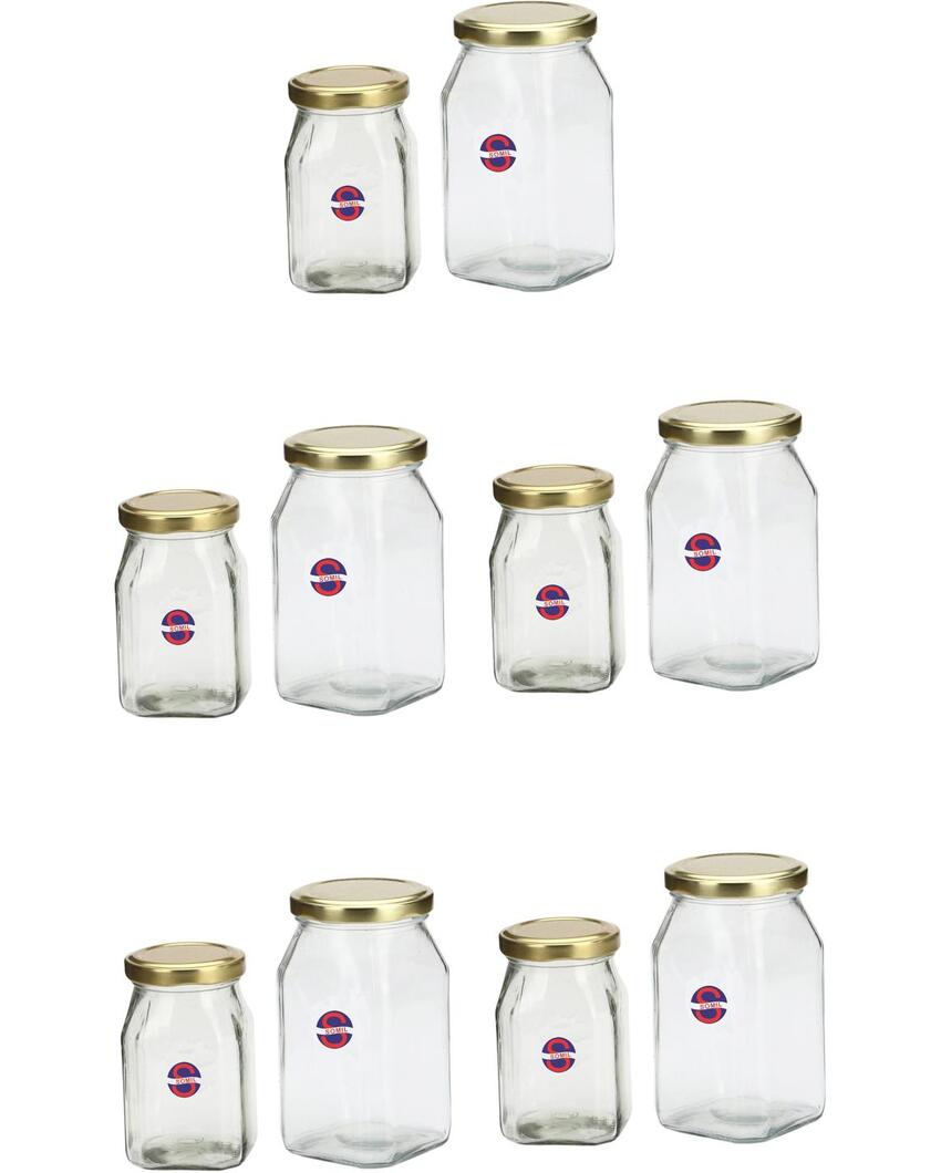 Compact Clear Glass Storage Jar for Kitchen and Home Organization | 200 ML | 3 x 4 inches