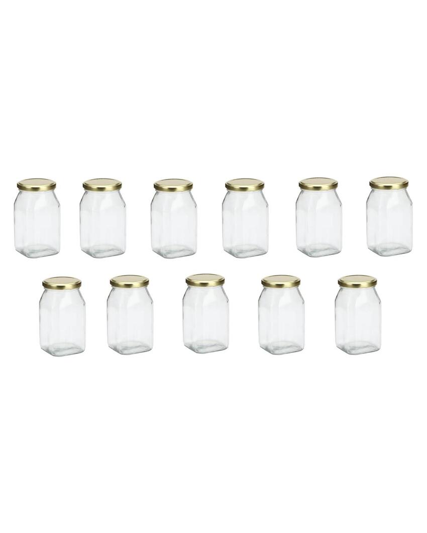 Compact Clear Glass Storage Jar for Kitchen and Home Organization | 200 ML | 3 x 4 inches