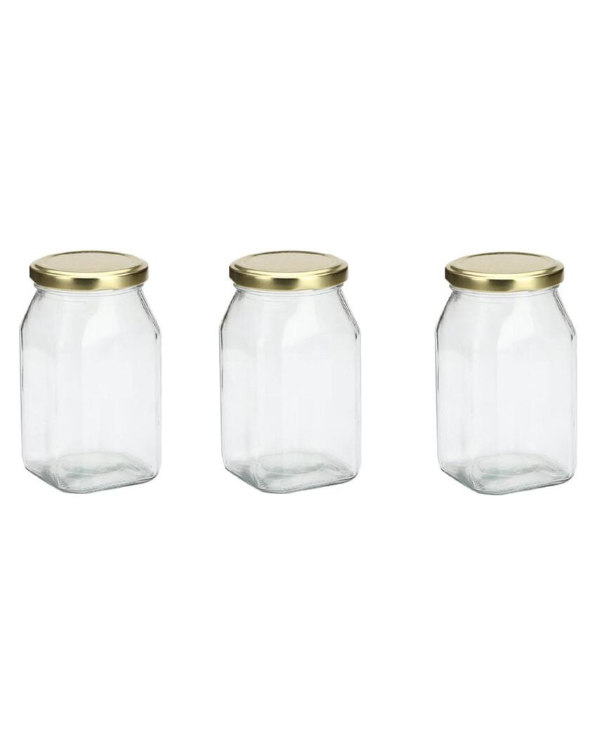 Compact Clear Glass Storage Jar for Kitchen and Home Organization | 200 ML | 3 x 4 inches