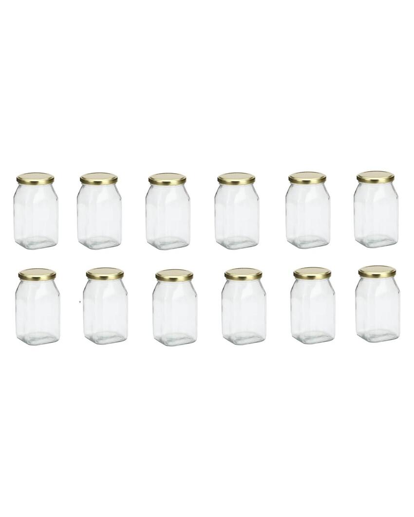 Compact Clear Glass Storage Jar for Kitchen and Home Organization | 200 ML | 3 x 4 inches