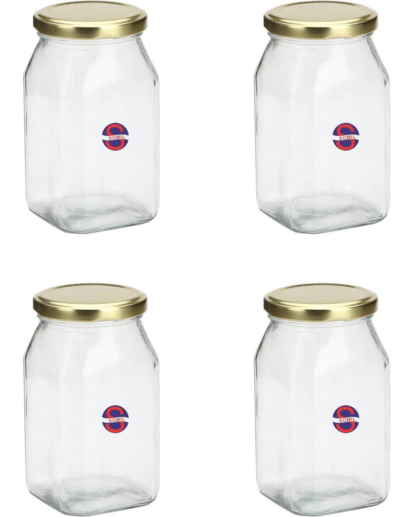 Compact Clear Glass Storage Jar for Kitchen and Home Organization | 200 ML | 3 x 4 inches