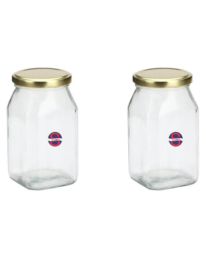 Compact Clear Glass Storage Jar for Kitchen and Home Organization | 200 ML | 3 x 4 inches