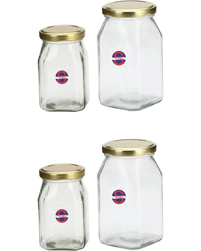 Compact Clear Glass Storage Jar for Kitchen and Home Organization | 200 ML | 3 x 4 inches