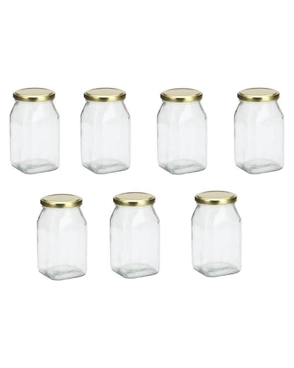 Compact Clear Glass Storage Jar for Kitchen and Home Organization | 200 ML | 3 x 4 inches