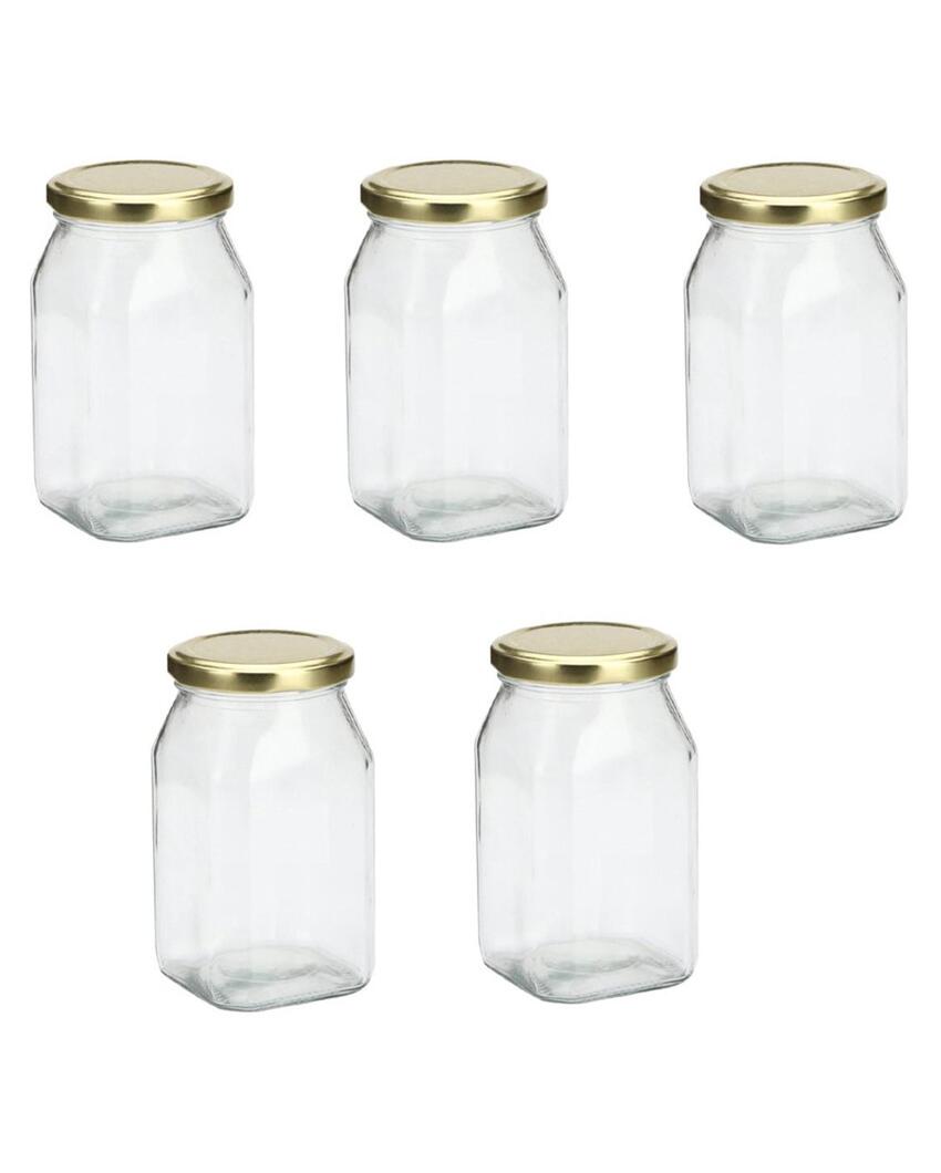 Compact Clear Glass Storage Jar for Kitchen and Home Organization | 200 ML | 3 x 4 inches