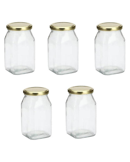 Compact Clear Glass Storage Jar for Kitchen and Home Organization | 200 ML | 3 x 4 inches