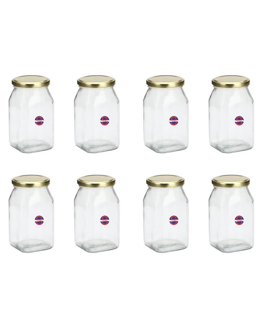 Compact Clear Glass Storage Jar for Kitchen and Home Organization | 200 ML | 3 x 4 inches