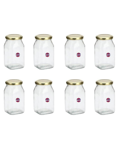 Compact Clear Glass Storage Jar for Kitchen and Home Organization | 200 ML | 3 x 4 inches