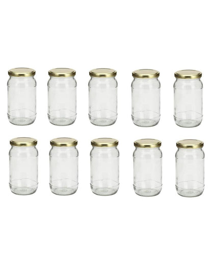 Slim Clear Glass Jar for Home and Kitchen Storage Solutions | 400 ML | 3 x 6 inches