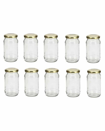 Transparent Glass Jar Containers | 3 x 5 inches | 400ml