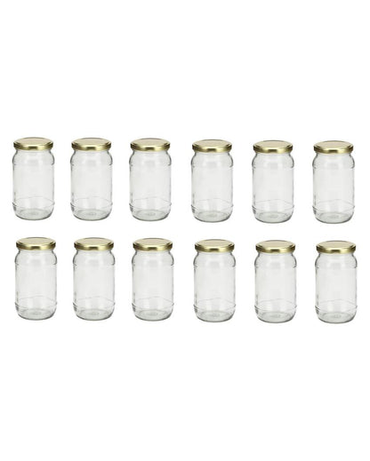 Slim Clear Glass Jar for Home and Kitchen Storage Solutions | 400 ML | 3 x 6 inches