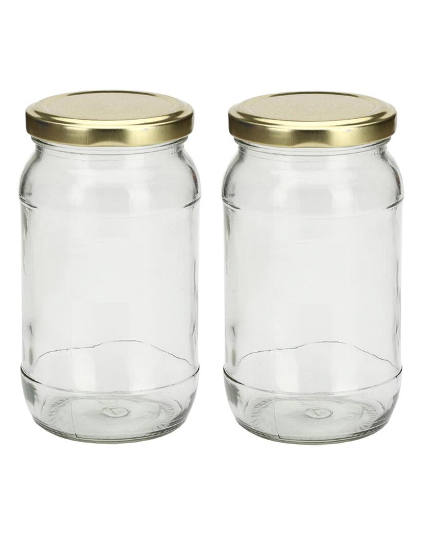 Slim Clear Glass Jar for Home and Kitchen Storage Solutions | 400 ML | 3 x 6 inches