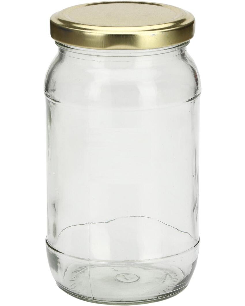 Slim Clear Glass Jar for Home and Kitchen Storage Solutions | 400 ML | 3 x 6 inches