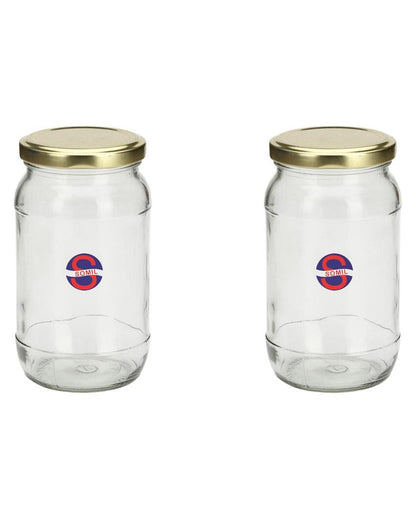 Slim Clear Glass Jar for Home and Kitchen Storage Solutions | 400 ML | 3 x 6 inches