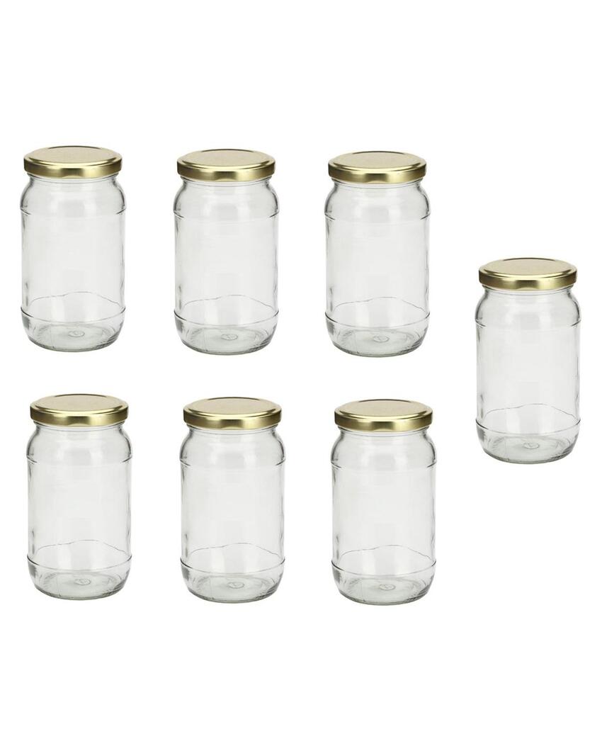 Slim Clear Glass Jar for Home and Kitchen Storage Solutions | 400 ML | 3 x 6 inches