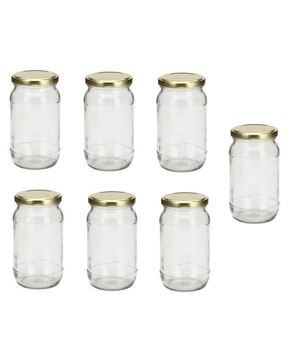 Slim Clear Glass Jar for Home and Kitchen Storage Solutions | 400 ML | 3 x 6 inches