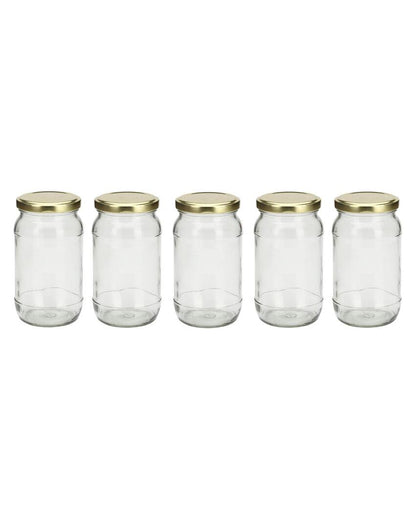 Slim Clear Glass Jar for Home and Kitchen Storage Solutions | 400 ML | 3 x 6 inches