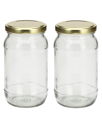 Slim Clear Glass Jar for Home and Kitchen Storage Solutions | 400 ML | 3 x 6 inches