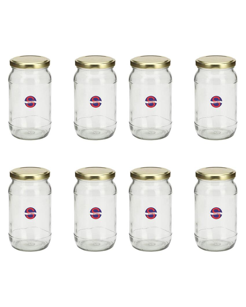 Slim Clear Glass Jar for Home and Kitchen Storage Solutions | 400 ML | 3 x 6 inches