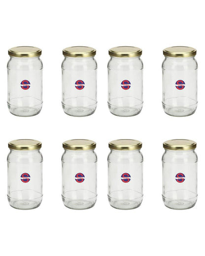 Slim Clear Glass Jar for Home and Kitchen Storage Solutions | 400 ML | 3 x 6 inches