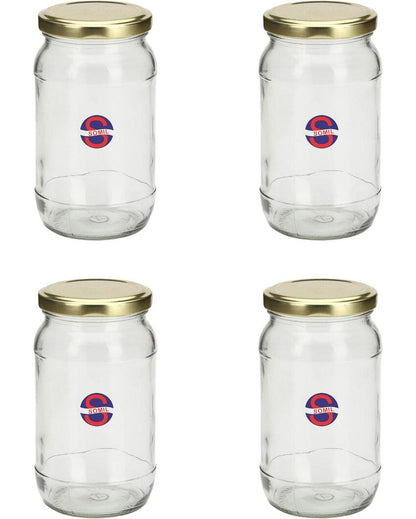 Slim Clear Glass Jar for Home and Kitchen Storage Solutions | 400 ML | 3 x 6 inches