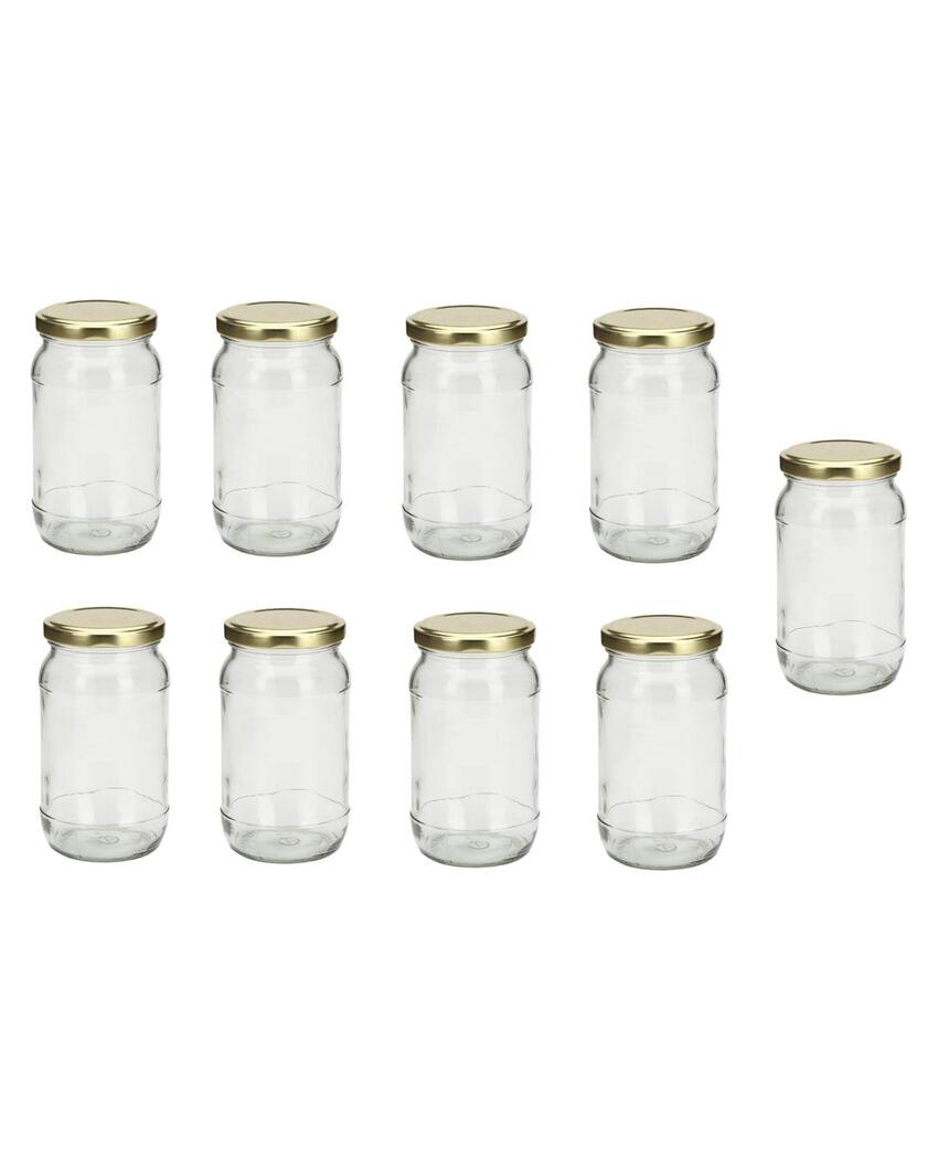 Slim Clear Glass Jar for Home and Kitchen Storage Solutions | 400 ML | 3 x 6 inches