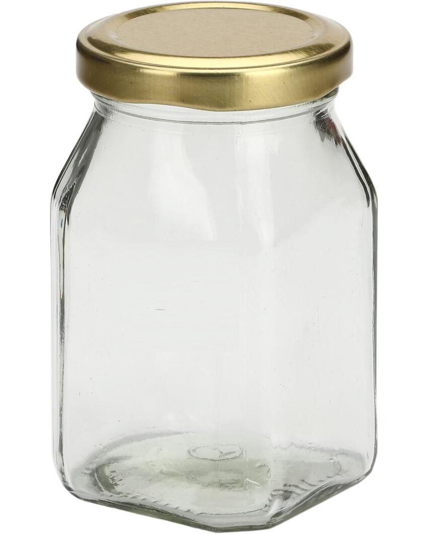 Stylish Clear Glass Jar for Kitchen Pantry Organization | 400 ML | 3 x 5 inches