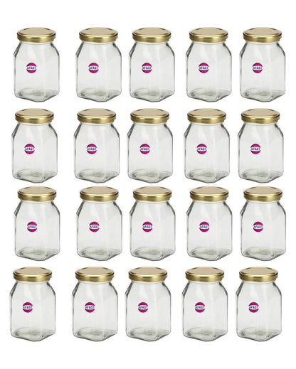 Stylish Clear Glass Jar for Kitchen Pantry Organization | 400 ML | 3 x 5 inches