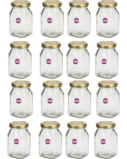 Stylish Clear Glass Jar for Kitchen Pantry Organization | 400 ML | 3 x 5 inches