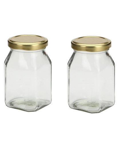 Stylish Clear Glass Jar for Kitchen Pantry Organization | 400 ML | 3 x 5 inches