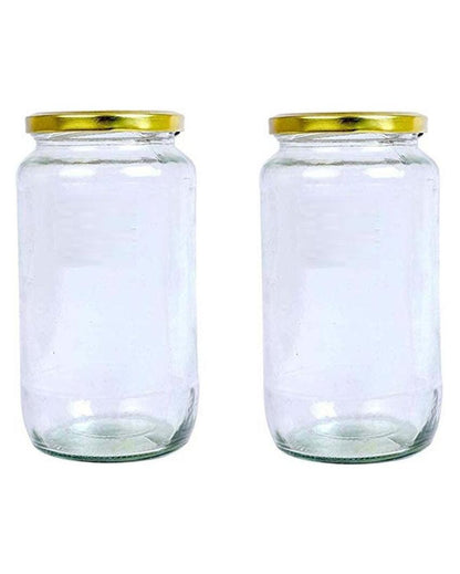 Clear Versatile Glass Jar for Storing Kitchen Essentials | 500 ML | 4 x 5 inches