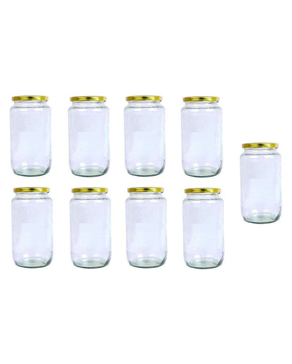 Clear Versatile Glass Jar for Storing Kitchen Essentials | 500 ML | 4 x 5 inches