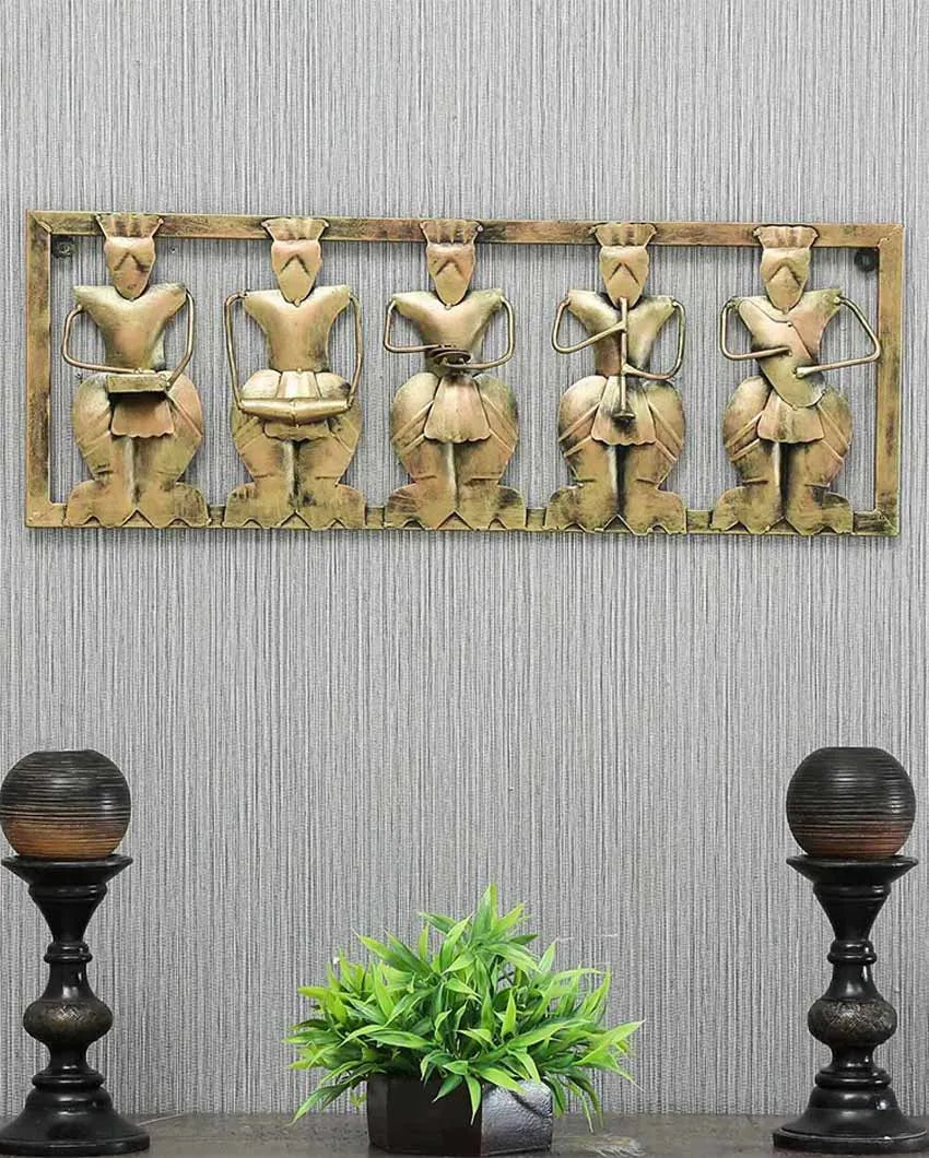 5 Musician Frame Iron Wall Décor