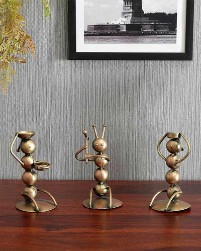 Aunt Musician Iron Wall Décor | Set of 3