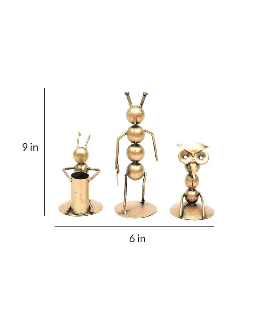 Aunt Musician Iron Wall Décor | Set of 3