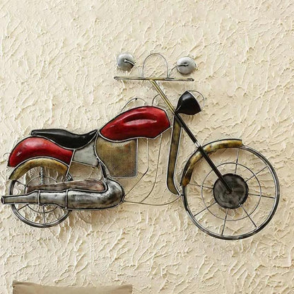 Red Bike Iron Wall Décor