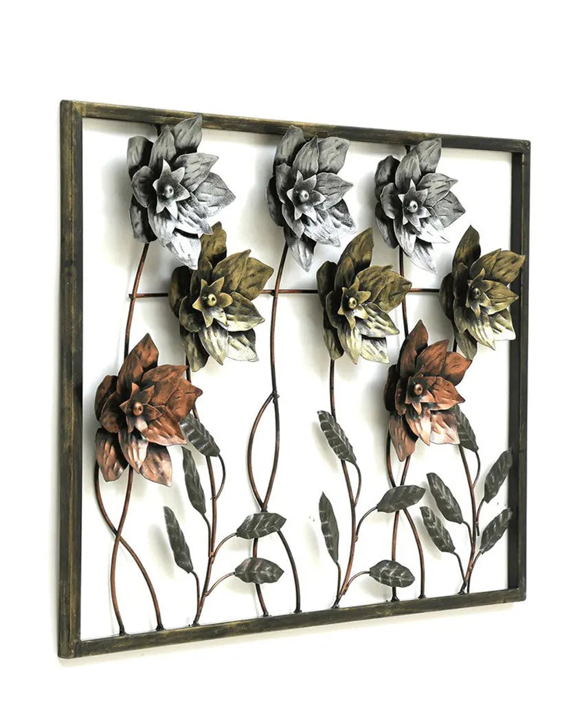 Rose Frame Iron Wall Décor