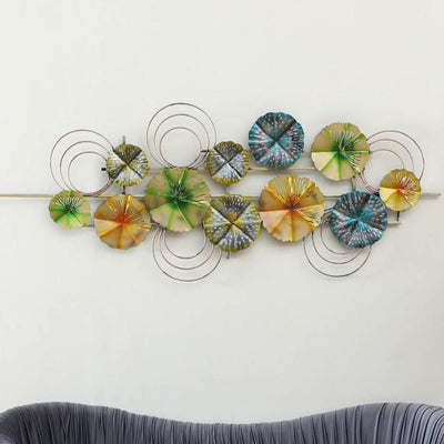 Colorful Bloom Iron Wall Décor | 61 x 2 x 24 inches