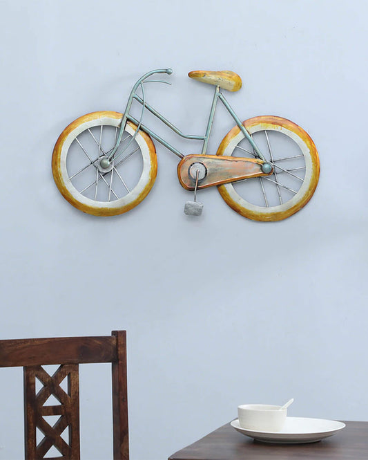 Brown Iron Cycle Wall Décor