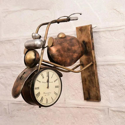 Stylish Iron Double Side Bike Clock