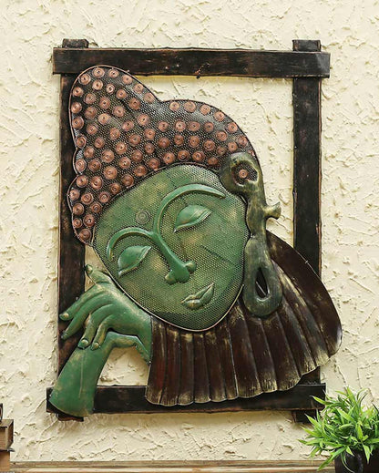 Buddha with LED Iron Wall Décor