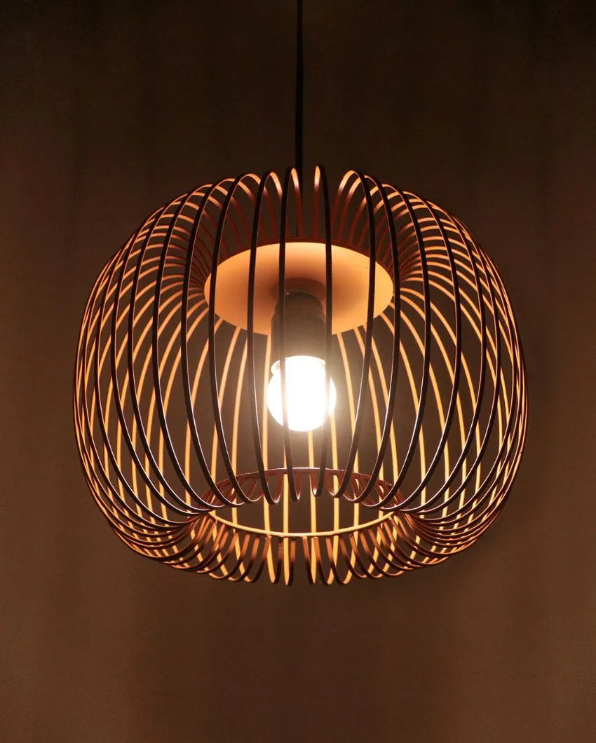 Zura Bubble Pressed Hanging Lamp Brown