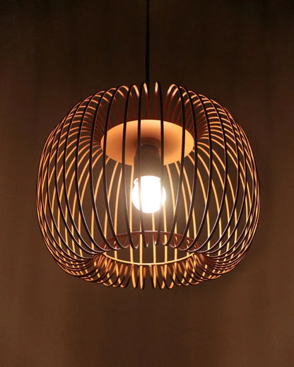 Zura Bubble Pressed Hanging Lamp Brown