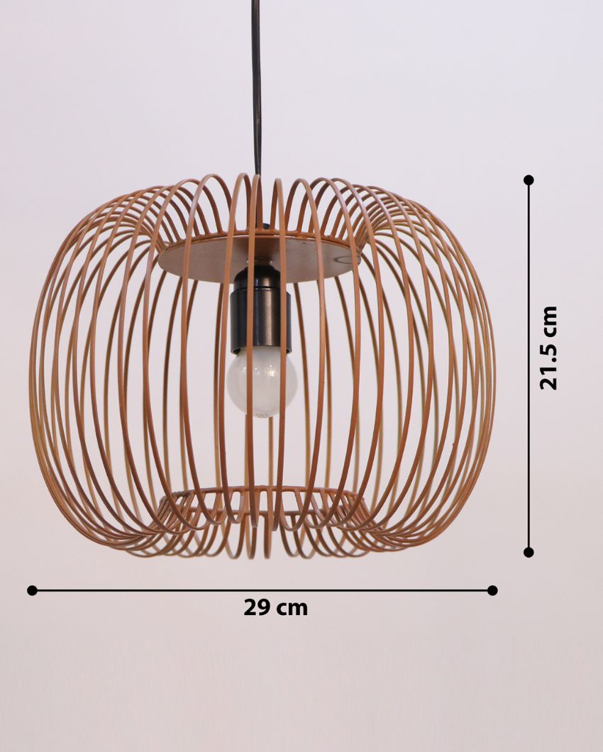 Zura Bubble Pressed Hanging Lamp Brown