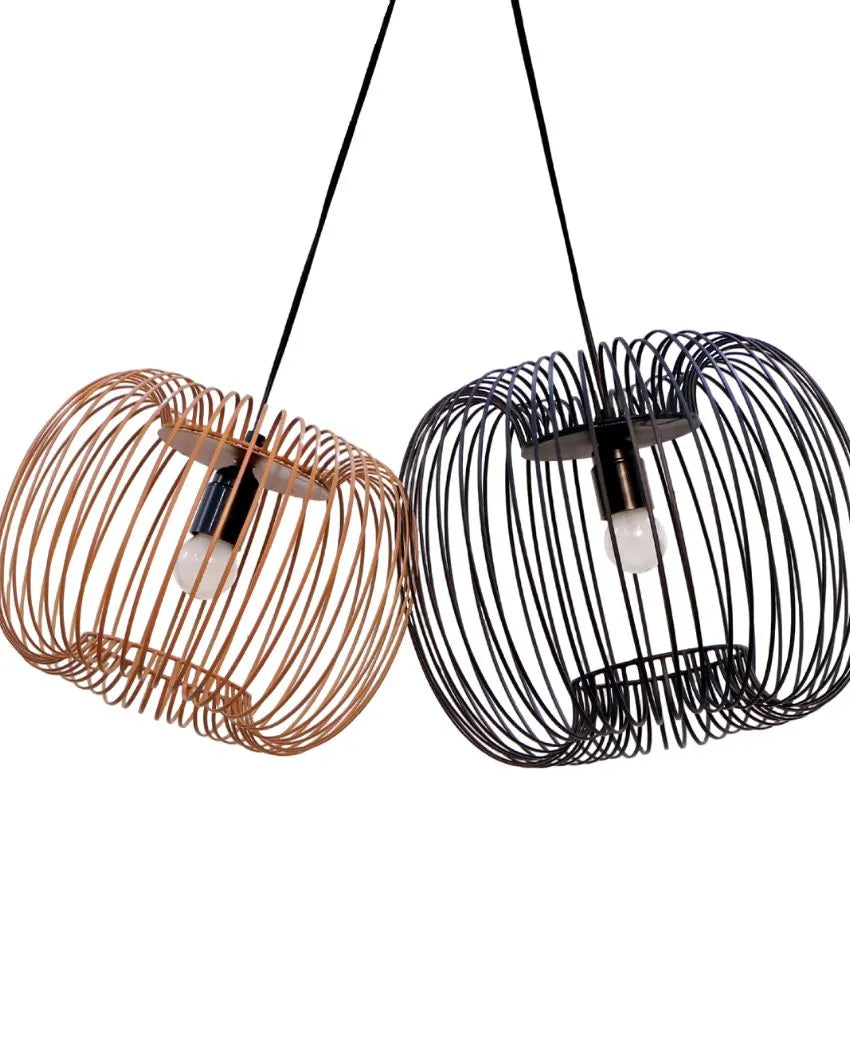 Zura Bubble Pressed Hanging Lamp Black