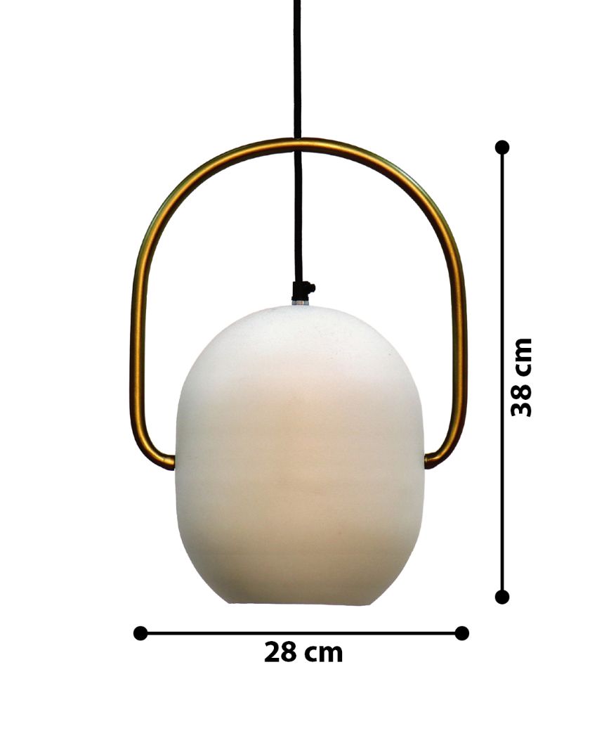 Ezhil White Hanging Lamp